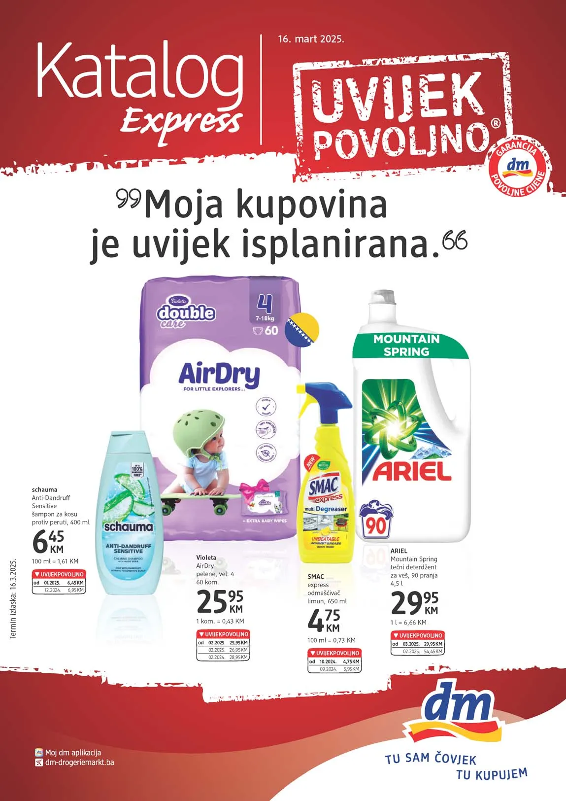 dm EXPRESS Akcija Katalog sniženja do 31.03.2025