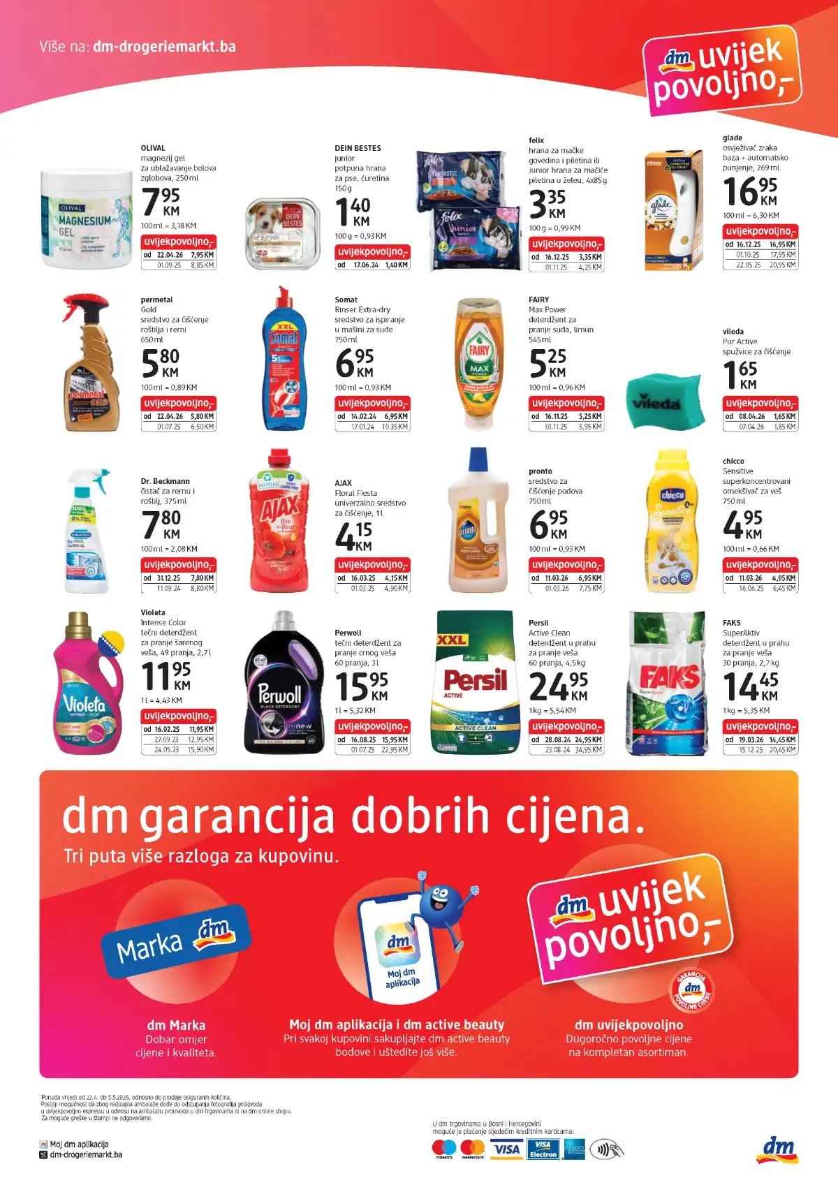 DM Express katalog strana 4 sniženja higijena doma suplementi svakodnevni proizvodi do 05.05.2026 BiH