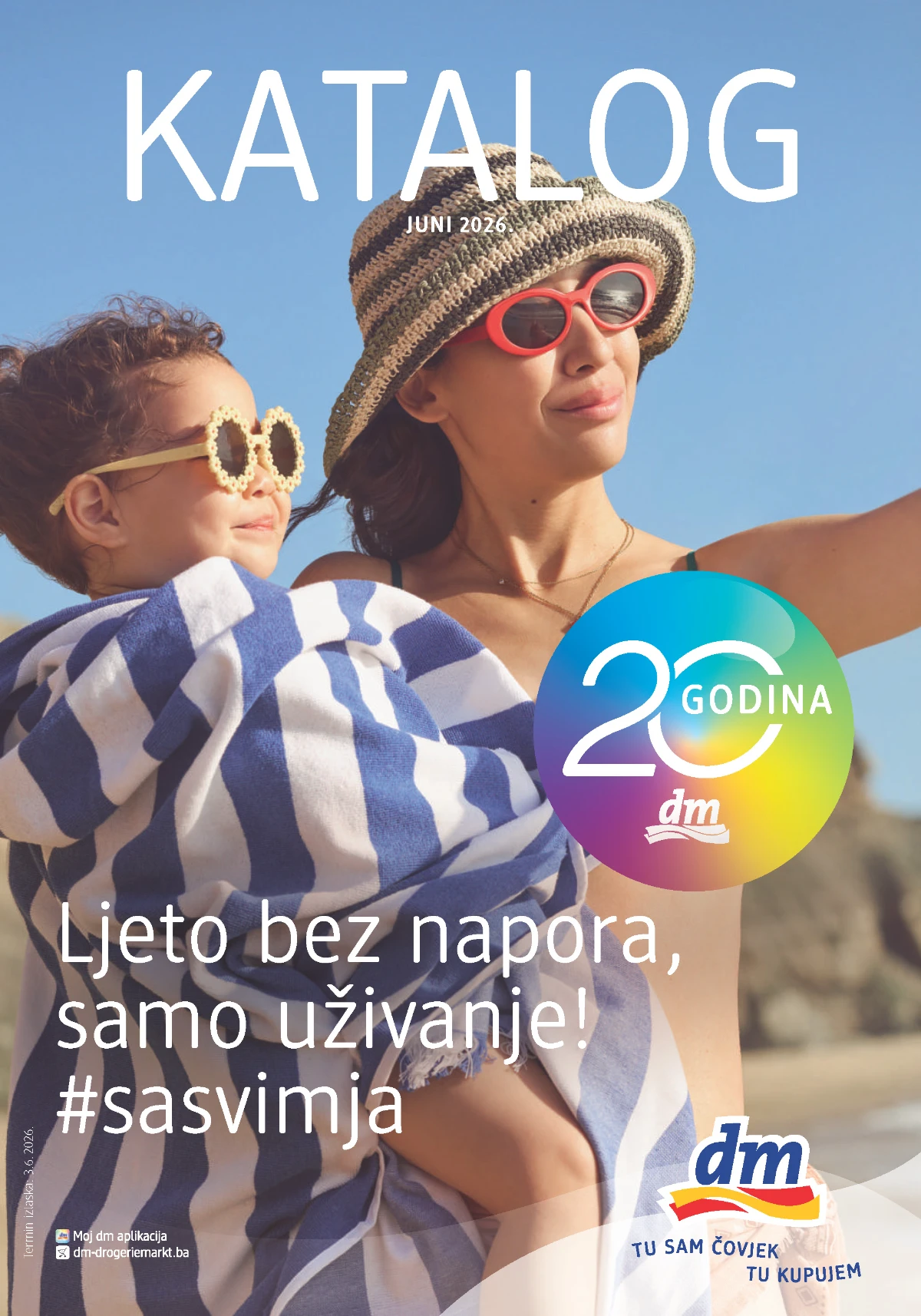 dm katalog juni 2026 – proizvodi za sunčanje, njegu kože i ljetni asortiman