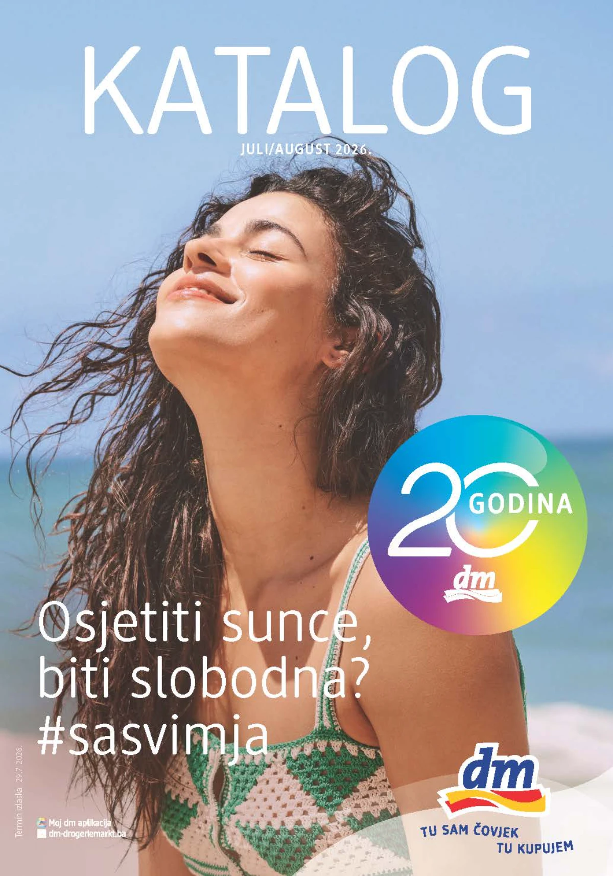 Novi dm katalog od 29.07. do 11.08.2026. donosi proizvode za bebe, njegu, šminku, mirise i domaćinstvo uz 2+1 gratis ponude