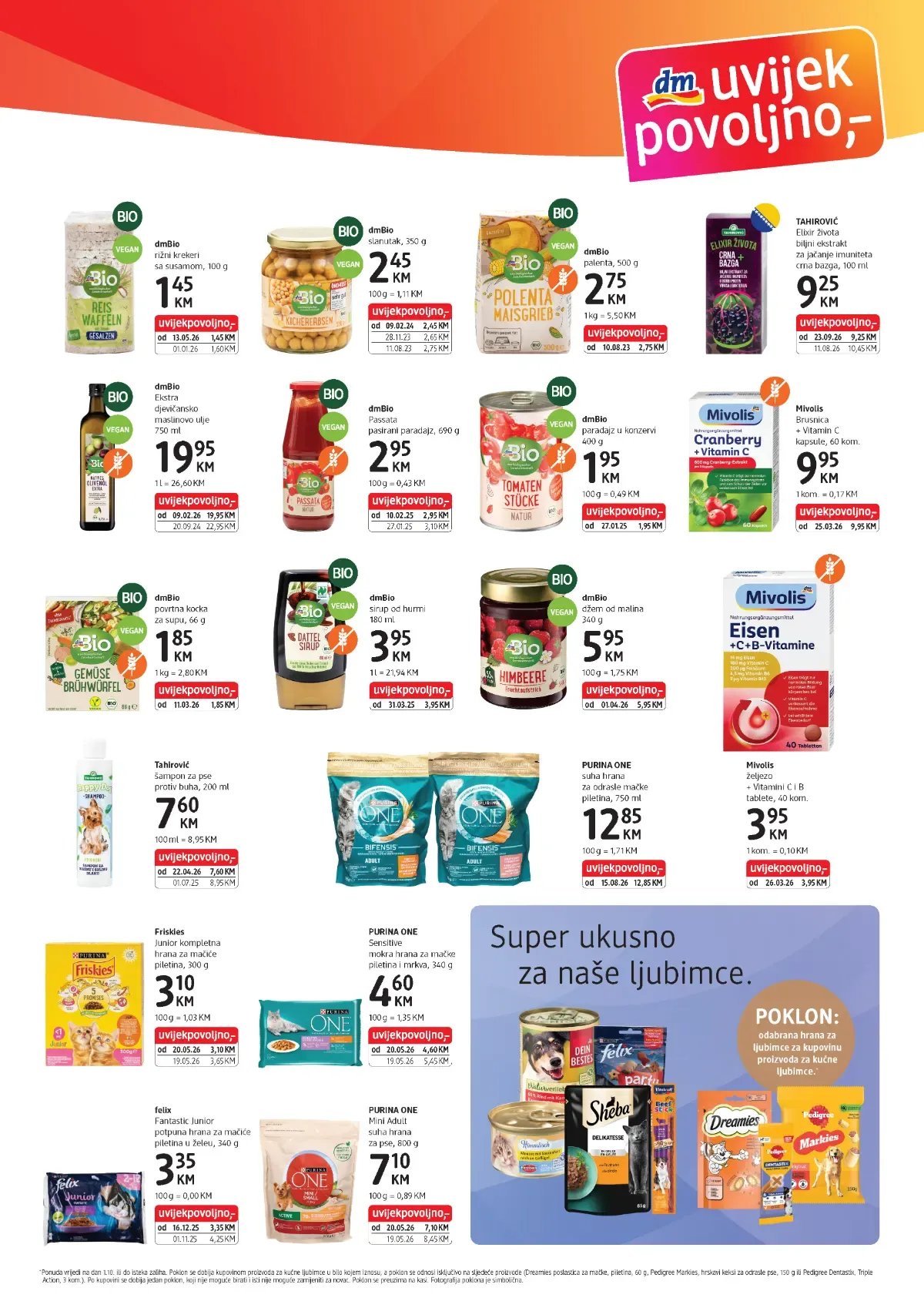 dm katalog, stranica 5 – dmBio namirnice, maslinovo ulje i dodaci prehrani