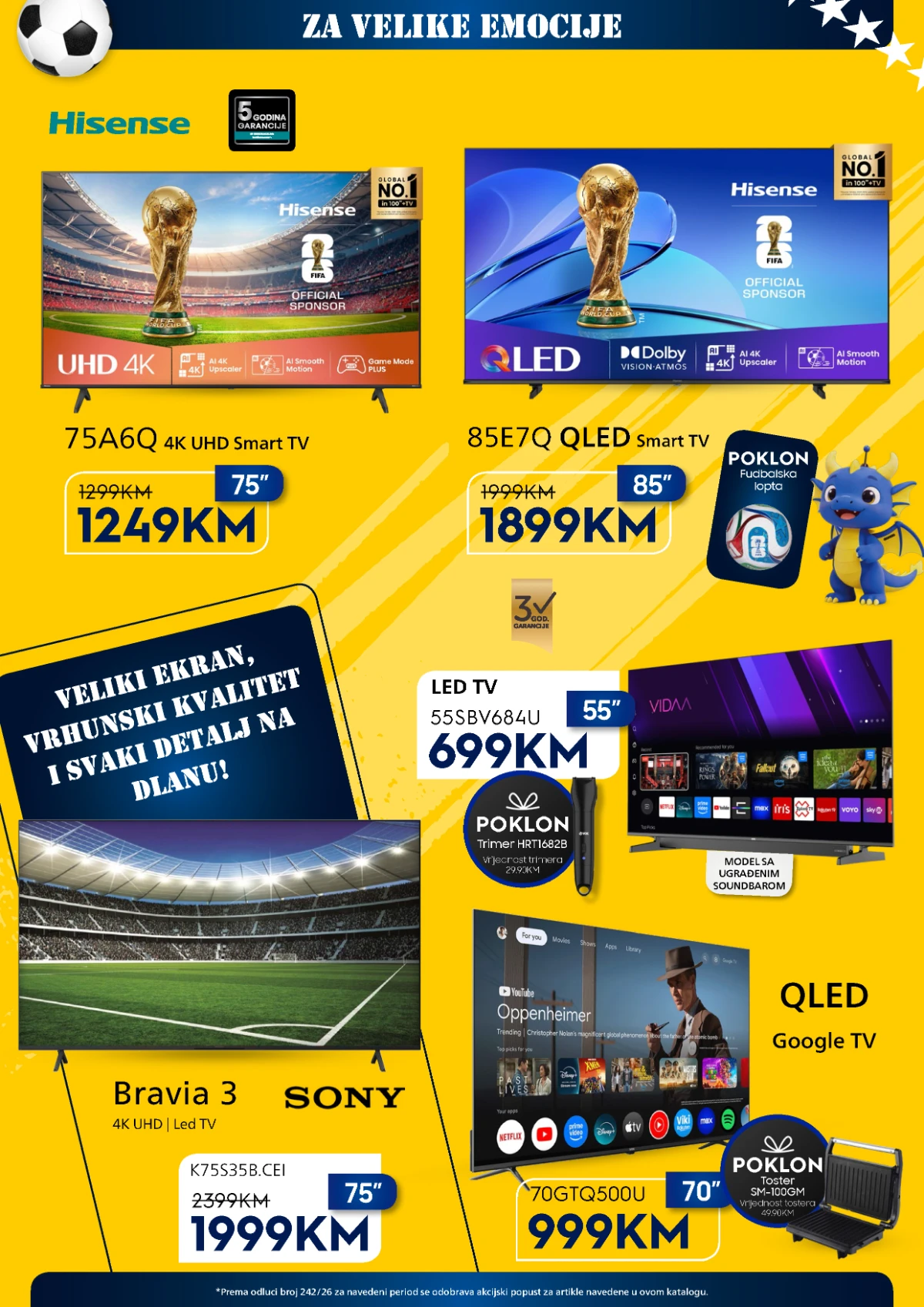 DOMOD katalog strana 2 televizori i Smart TV akcija