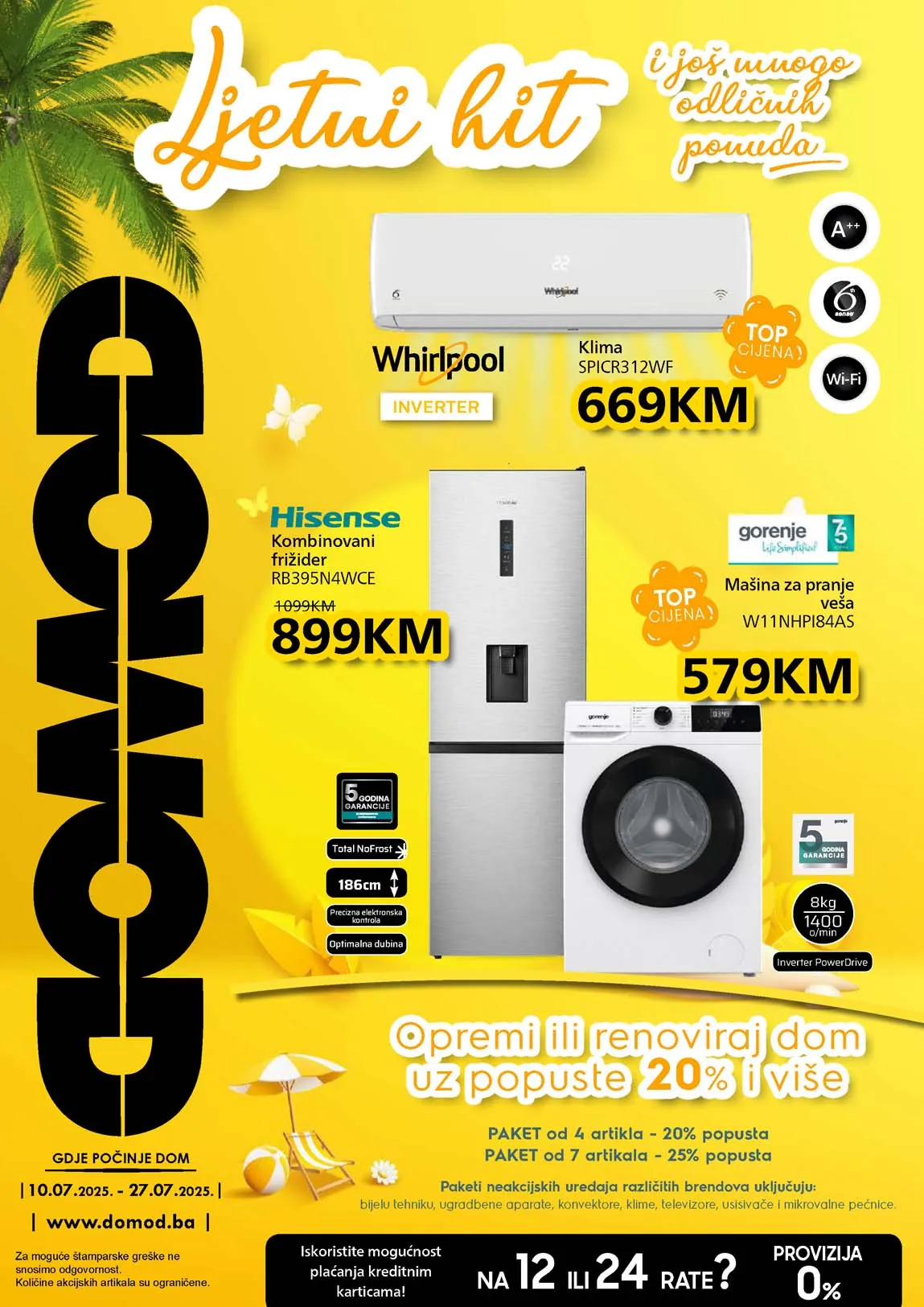 DOMOD akcija – Ljetni hit i još puno dobrih ponuda! Sniženja do 27. jula 2025.