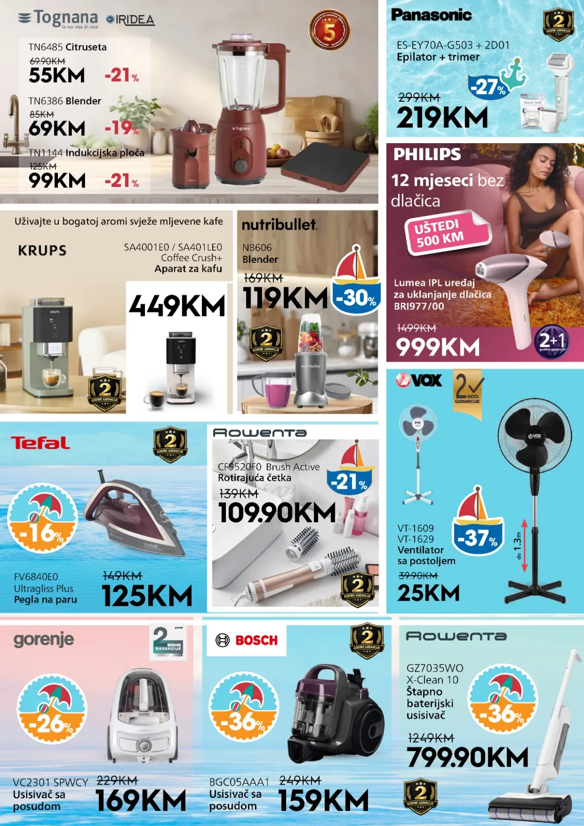 DOMOD katalog do 13.08.2026. – Tognana, Krups, Nutribullet, Panasonic, Philips, Tefal, Rowenta, Gorenje i Bosch aparati