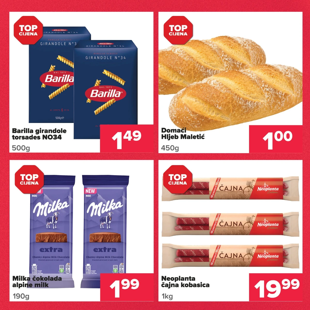 Đurić Porodični četvrtak 11.06.2026 – Barilla tjestenina, domaći hljeb i Milka čokolada