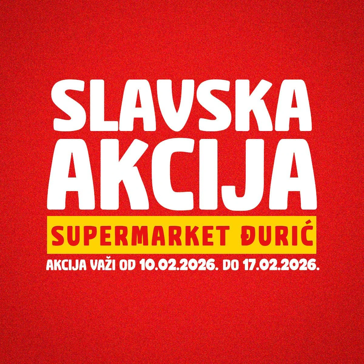 Đurić Supermarketi slavska akcija sniženja do 17. februara 2026. BiH katalog