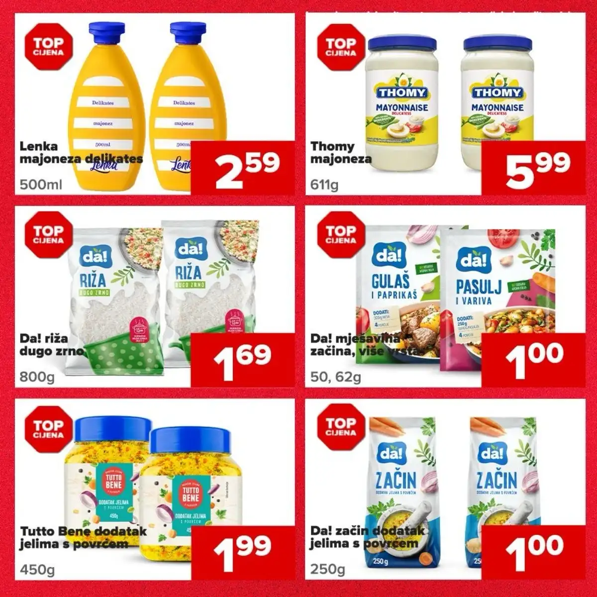 Đurić slavska akcija majoneza riža začini TOP cijene do 07.05.2026