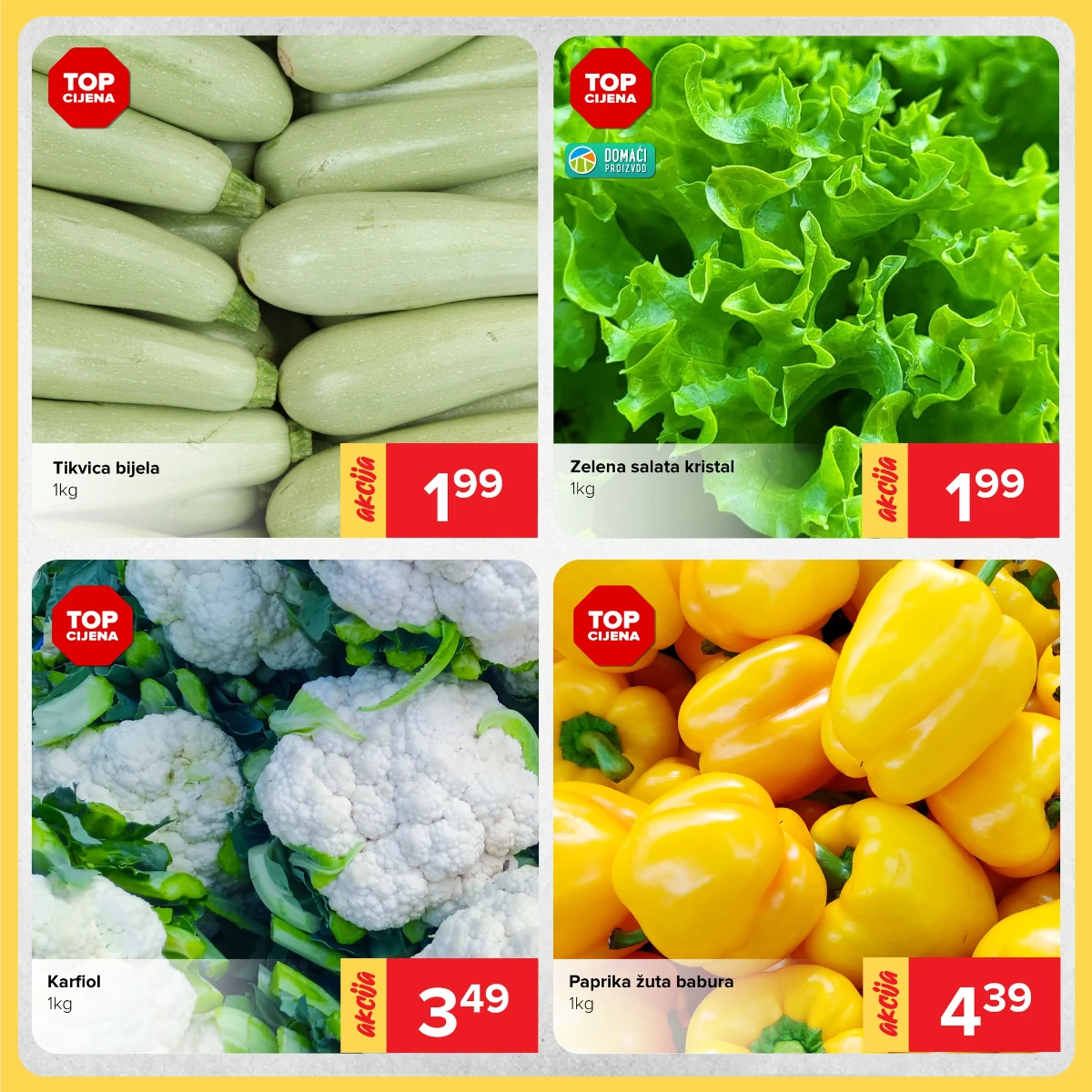 Đurić vikend akcija do 17.05.2026 – tikvice, salata, karfiol i paprika na sniženju