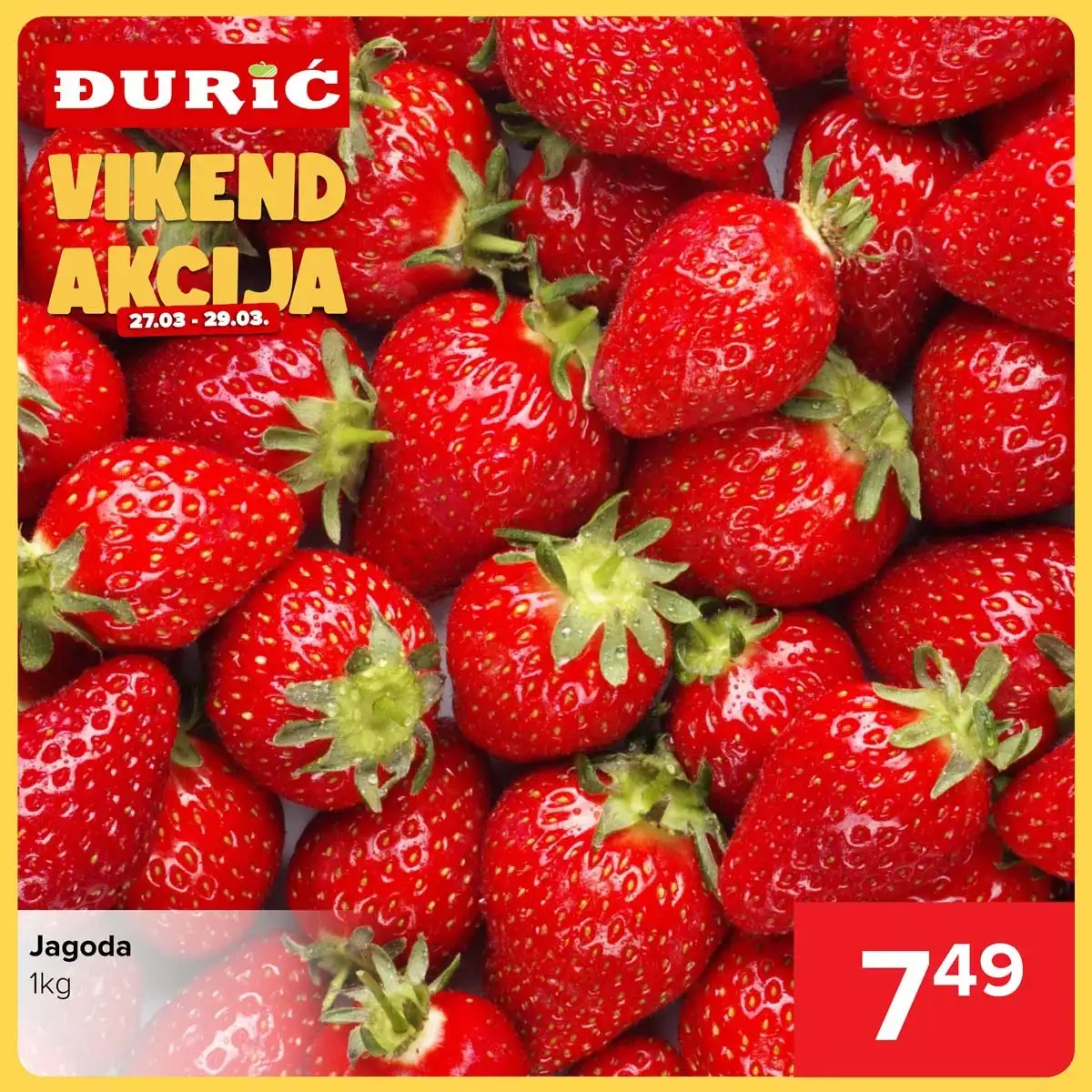 Đurić vikend katalog sniženja prehrane i kućnih proizvoda do 29. marta 2026 – stranica 1