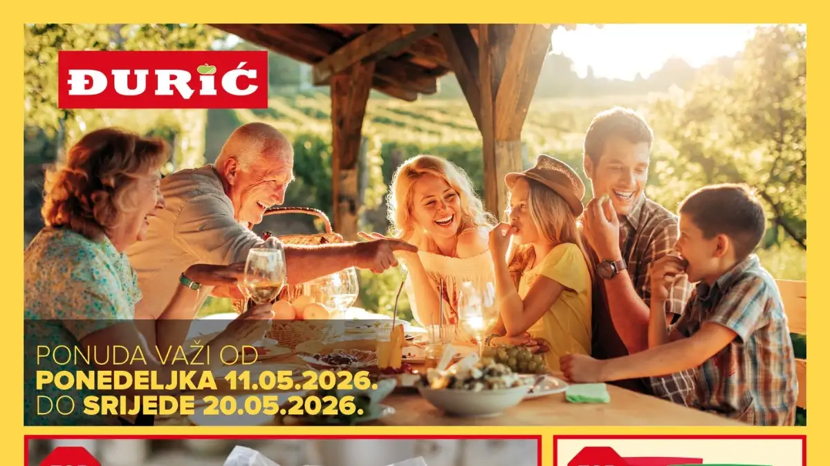 Đurić akcija maj 2026 proizvodi po 1 KM i 2+1 GRATIS ponude u novom katalogu