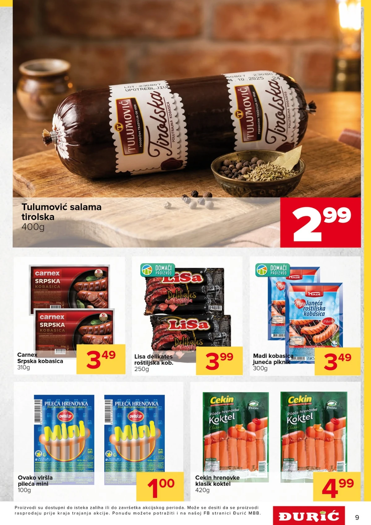 Đurić Supermarket katalog 16.07. do 29.07.2026. – strana 9