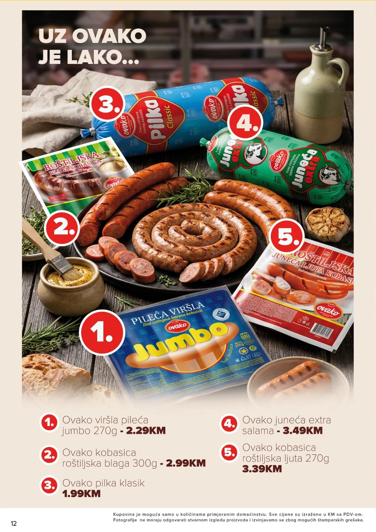 Mesni proizvodi, delikatese i specijaliteti po nižim cijenama