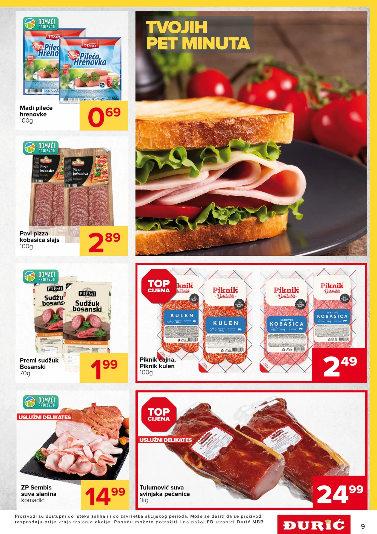 Đurić katalog 21.05–03.06.2026 – velika akcija prehrane, delikatesa i kućnih potrepština Đurić katalog akcija 21.05–03.06.2026 – prehrana, piće i kućne potrepštine na sniženju