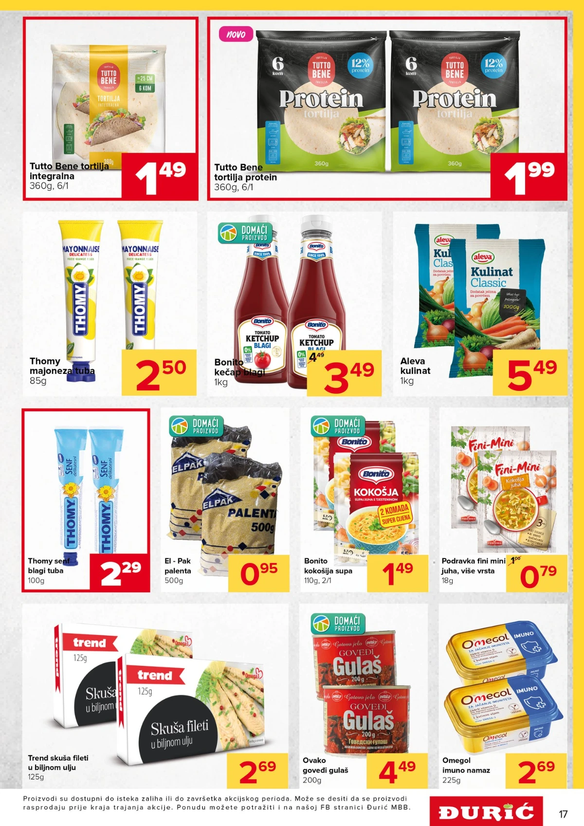 Đurić katalog 21.05–03.06.2026 – velika akcija prehrane, delikatesa i kućnih potrepština Đurić katalog akcija 21.05–03.06.2026 – prehrana, piće i kućne potrepštine na sniženju