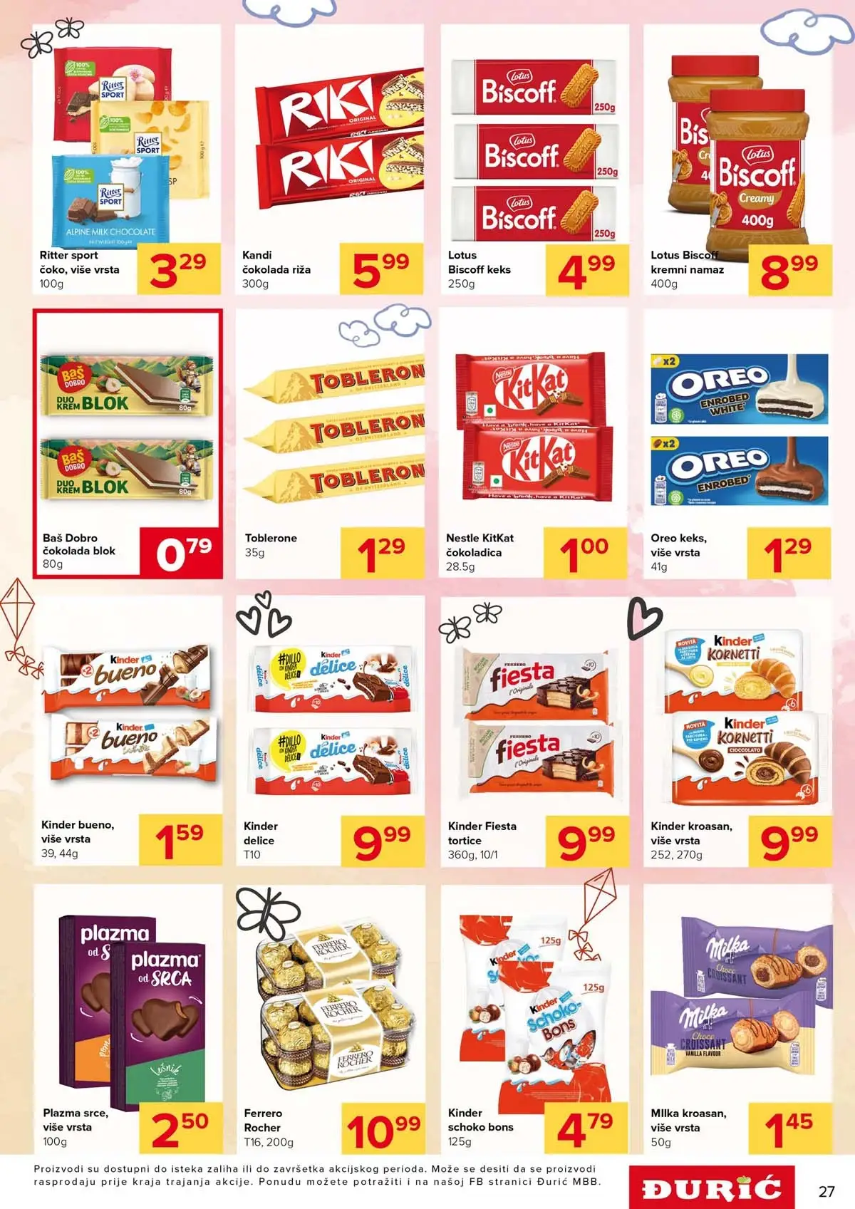 Đurić katalog sniženja do 12. aprila 2026 – prehrana i kućne potrepštine stranica 27