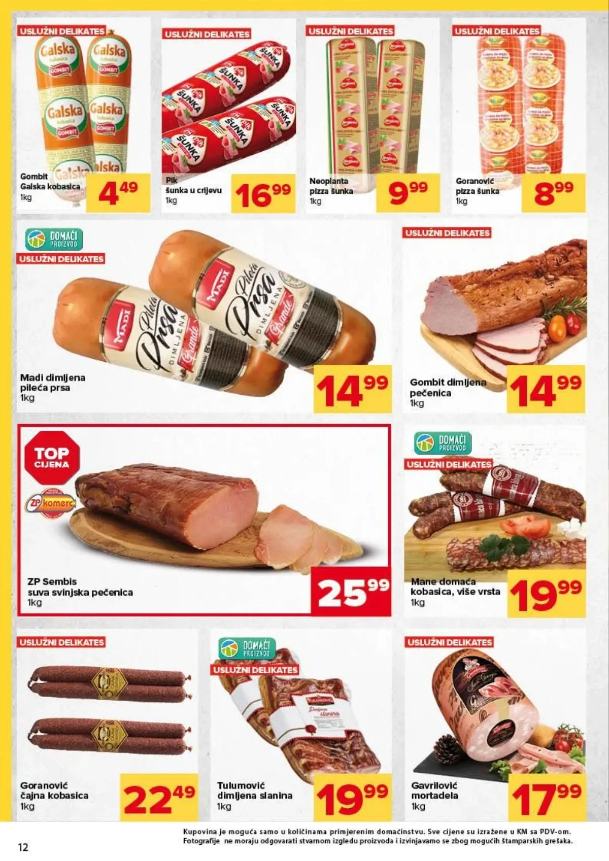 Đurić katalog do 09.09.2026. – kobasice, šunke, pečenica i drugi suhomesnati proizvodi