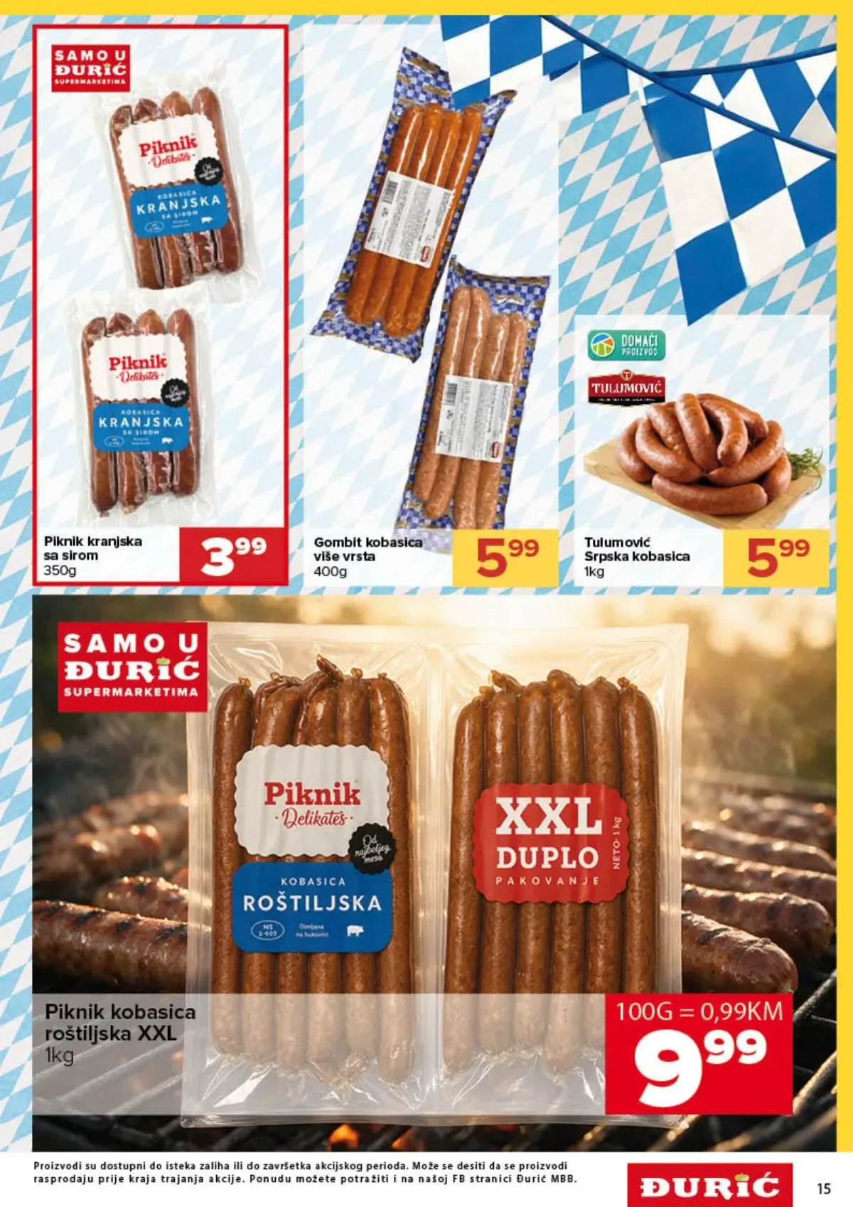 Đurić katalog do 07.10.2026. – Piknik kobasice i mesne prerađevine