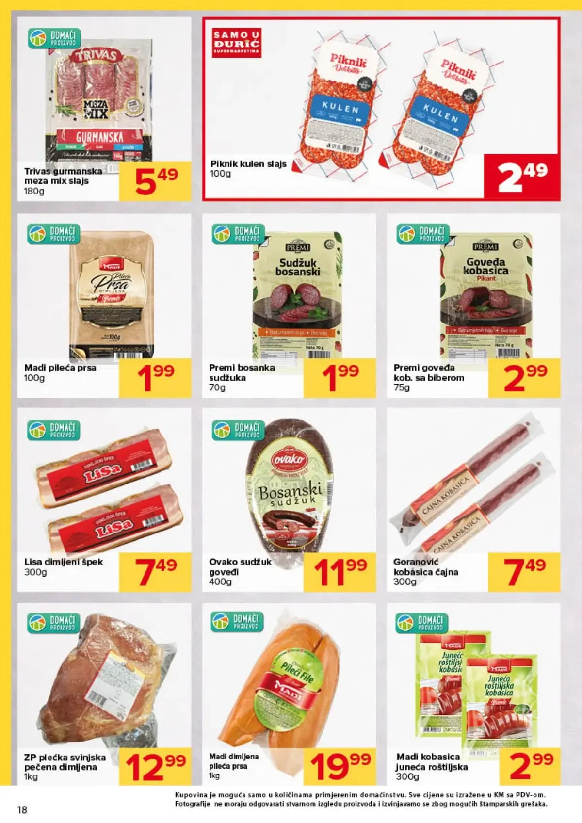 Đurić katalog do 07.10.2026. – suhomesnati proizvodi i kobasice