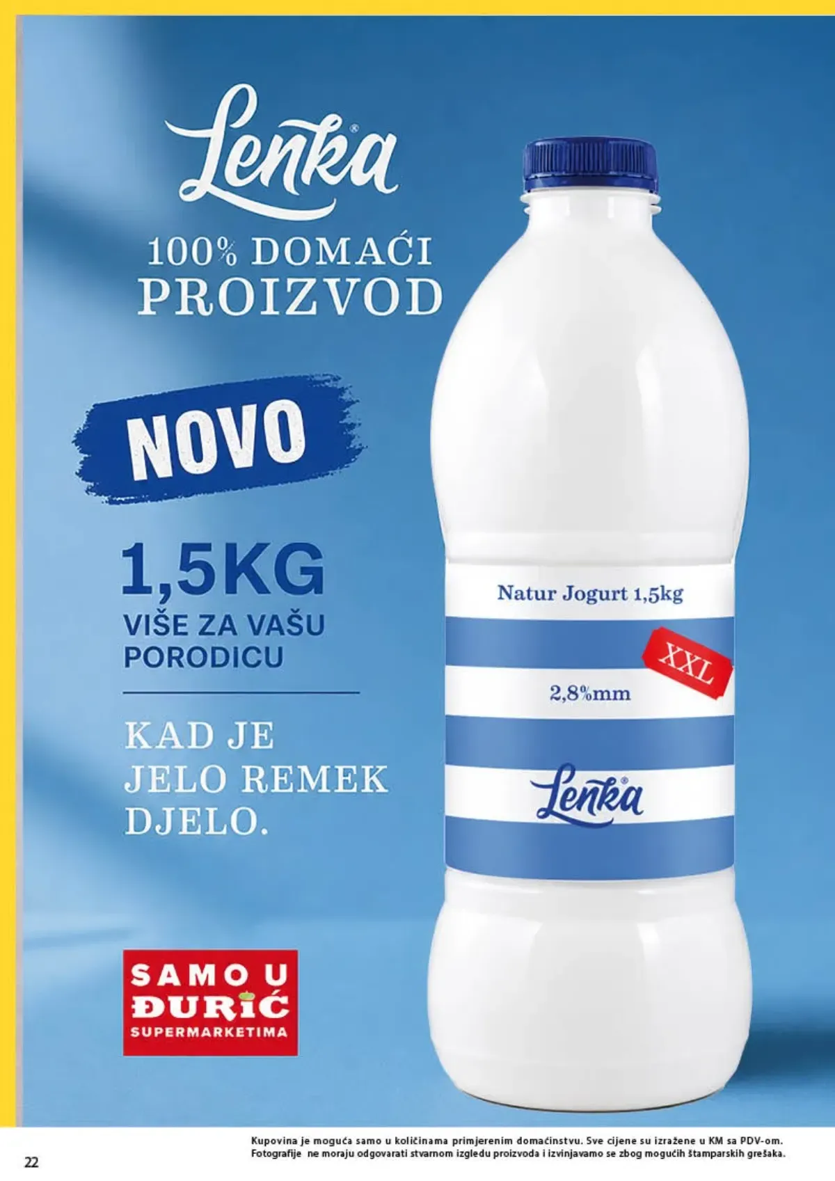 Đurić katalog do 07.10.2026. – Lenka Natur jogurt 1,5 kg