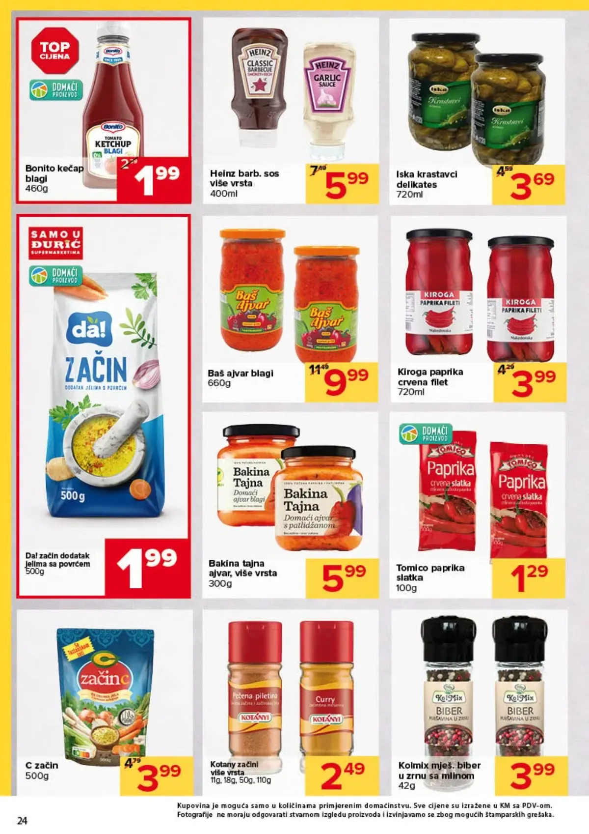 Đurić katalog do 07.10.2026. – kečap, ajvar, začini i zimnica