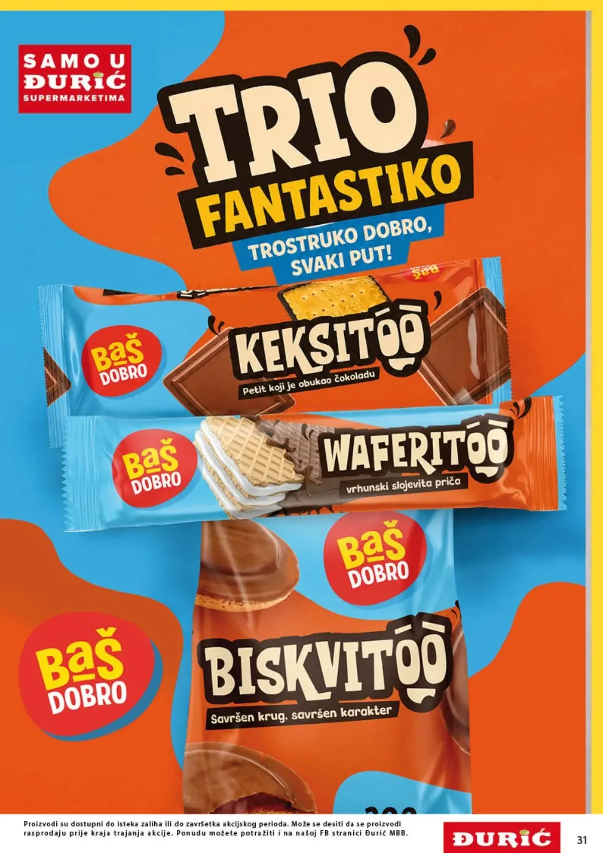 Đurić katalog do 07.10.2026. – Baš dobro Keksito, Waferito i Biskvito