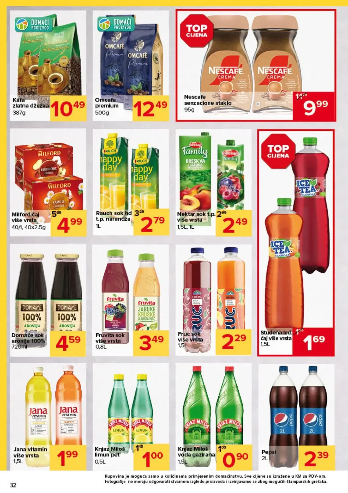 Đurić katalog do 07.10.2026. – Nescafe, sokovi, čajevi i voda