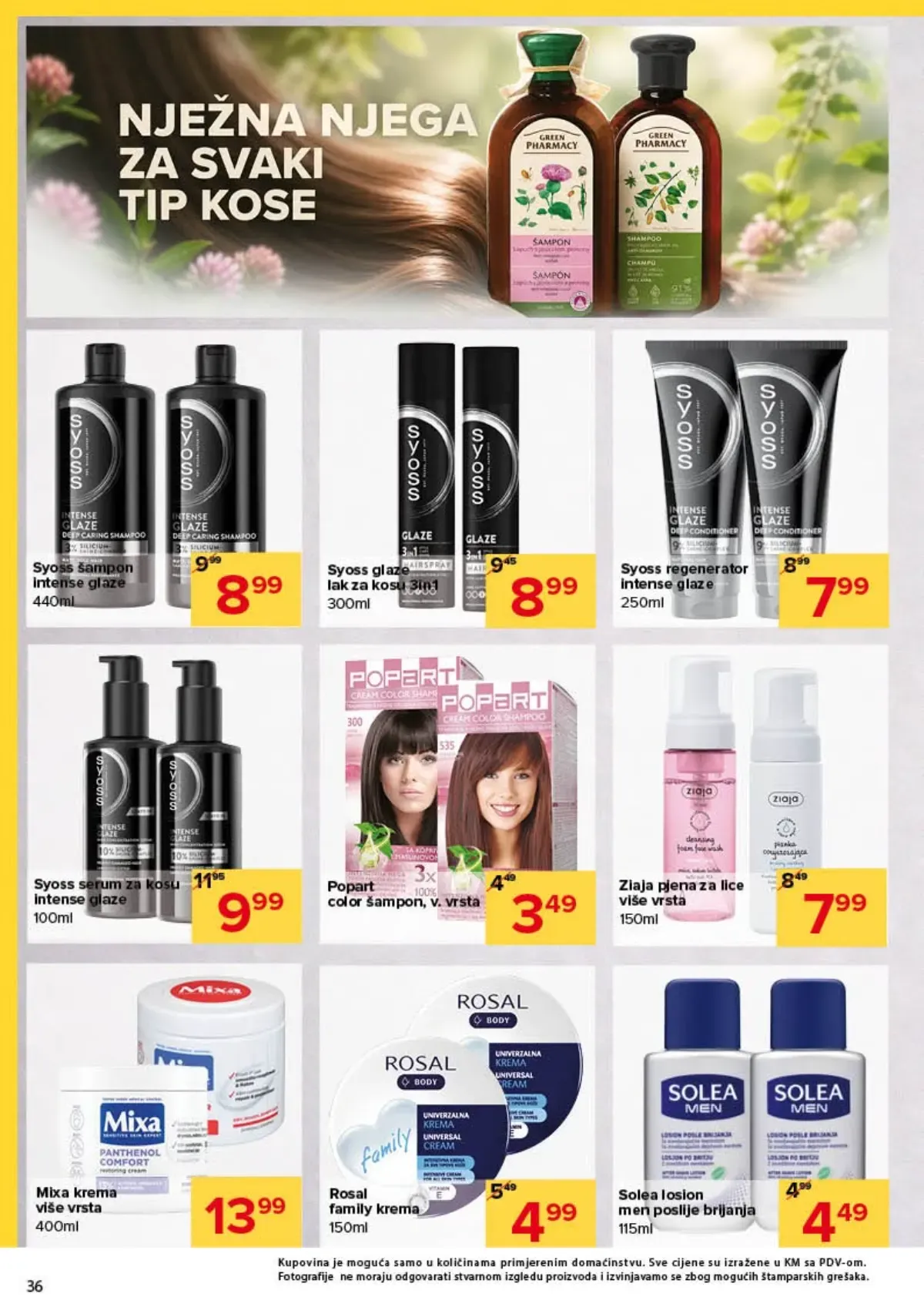 Đurić katalog do 07.10.2026. – Syoss, Mixa, Rosal i proizvodi za njegu