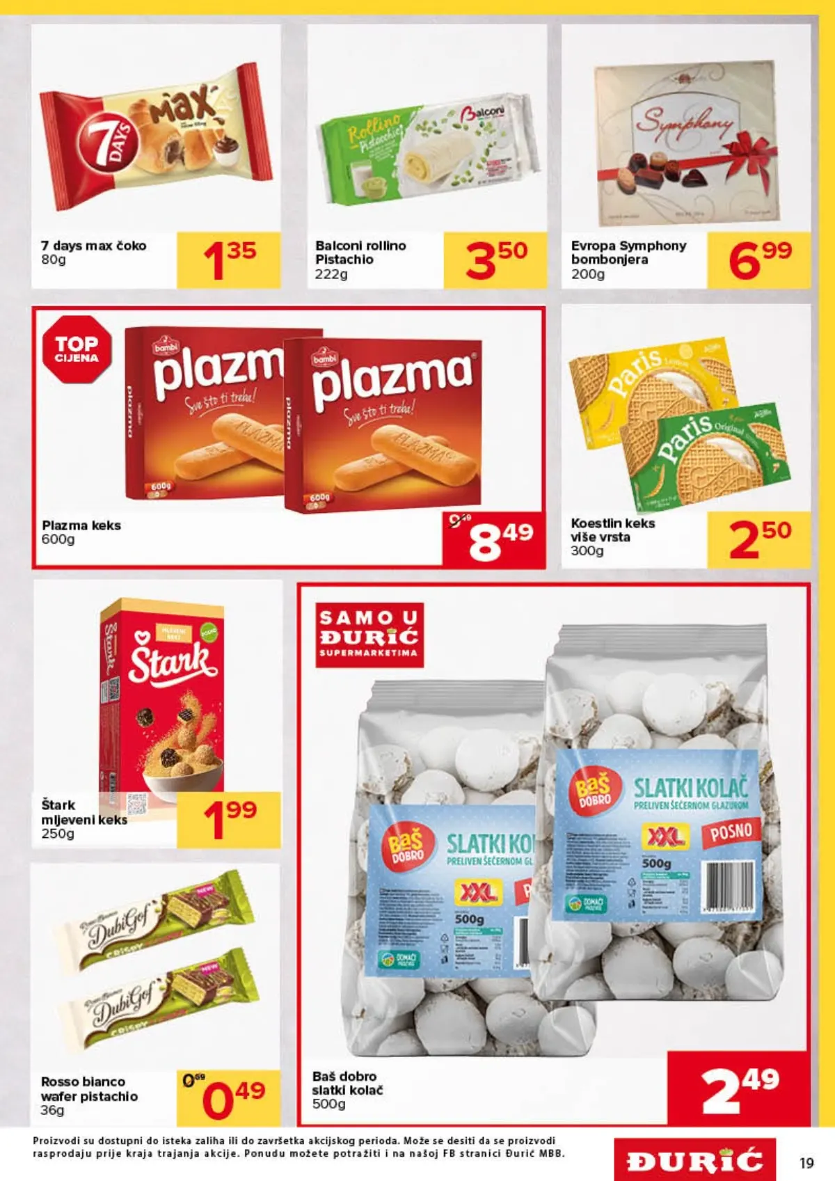 Đurić katalog 08–21.10.2026. – Plazma keks, Štark slatkiši, bombone i šećerni program