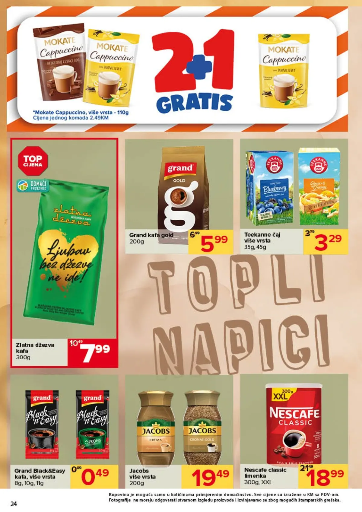 Đurić katalog 08–21.10.2026. – Jacobs, Nescafe, Grand kafa i kafa uz 2+1 gratis ponudu