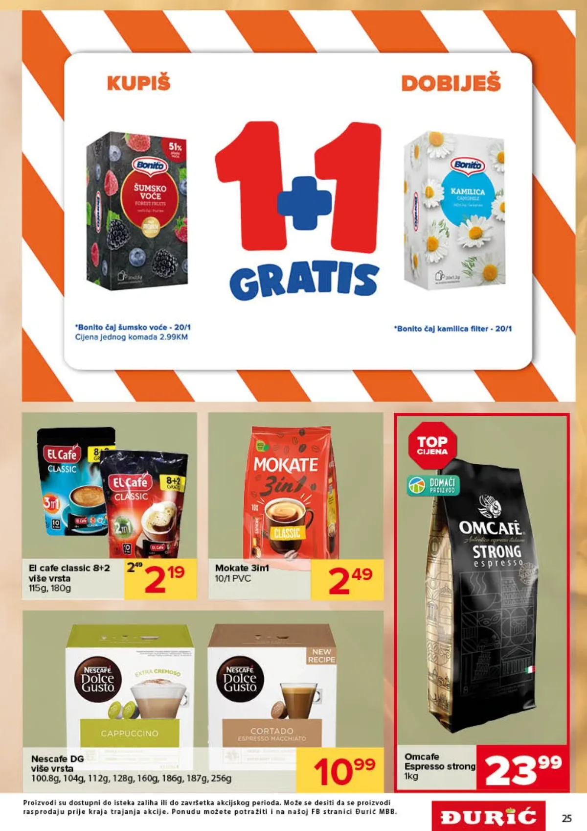 Đurić katalog 08–21.10.2026. – Nescafe, Mokate, instant kafa i Omcafé Strong