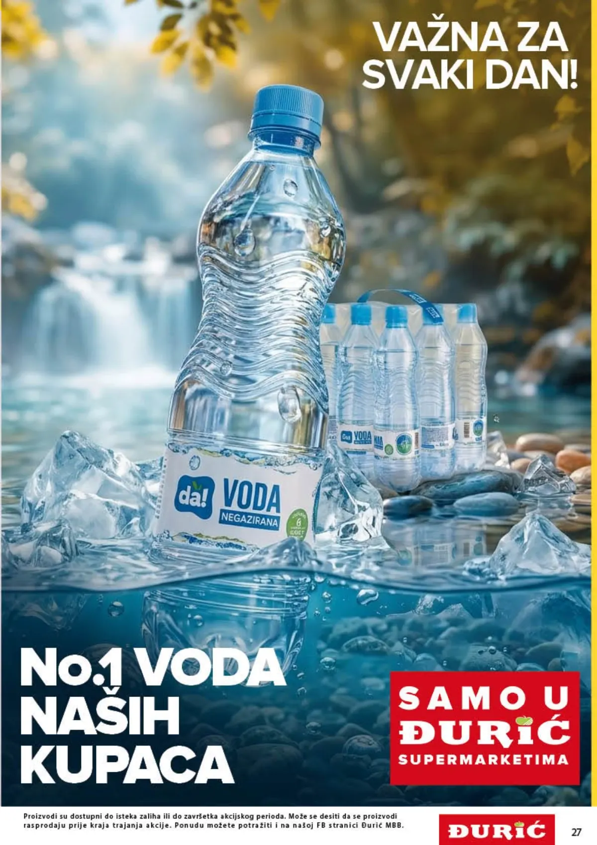 Đurić katalog 08–21.10.2026. – Da! negazirana voda i velika pakovanja vode
