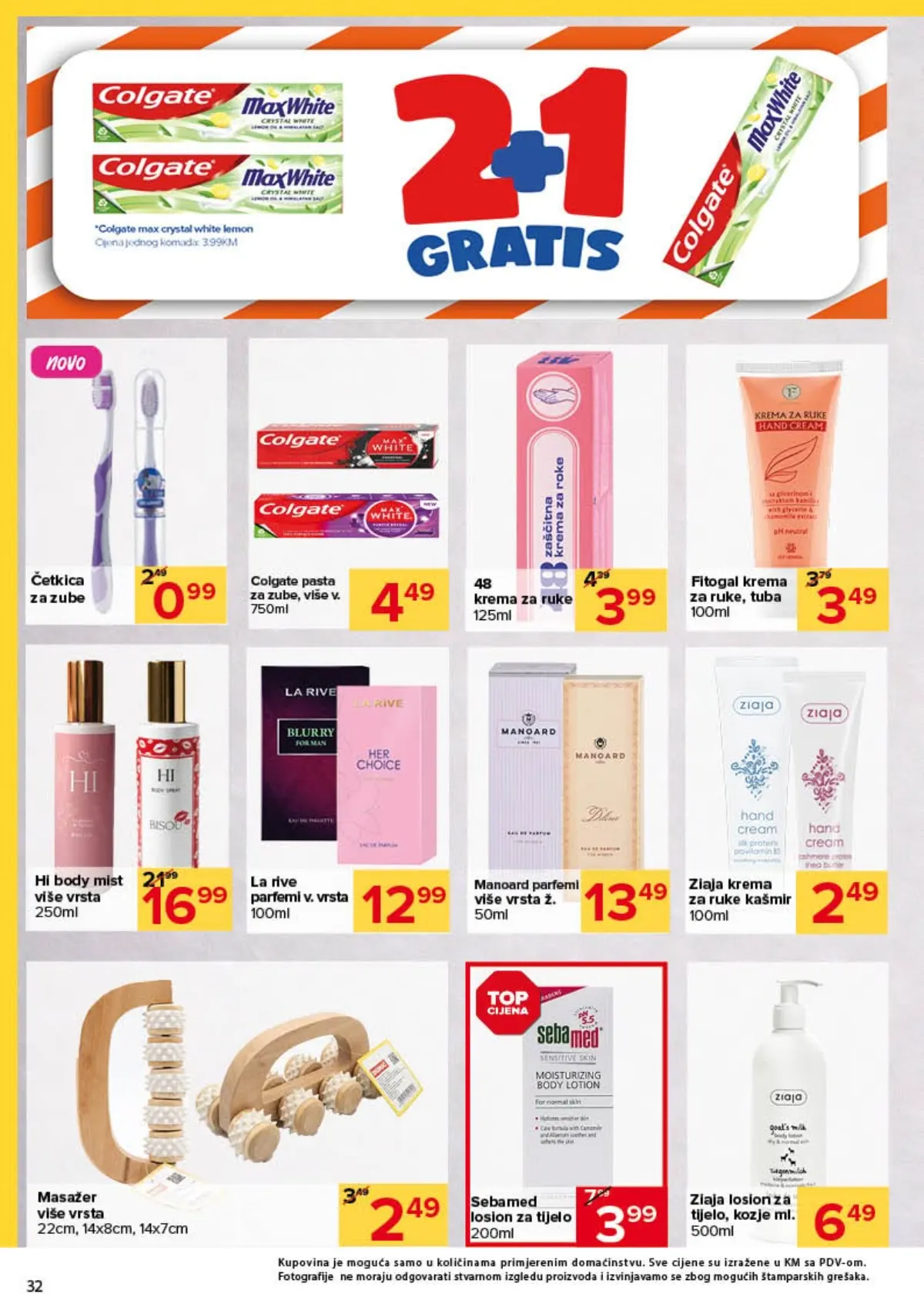 Đurić katalog 08–21.10.2026. – Colgate pasta za zube, četkice, parfemi i kozmetički proizvodi