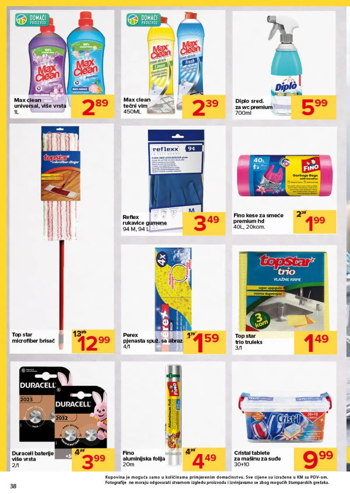 Đurić katalog 08–21.10.2026. – Mr. Clean, sredstva za čišćenje, krpe, metle i kućne potrepštine
