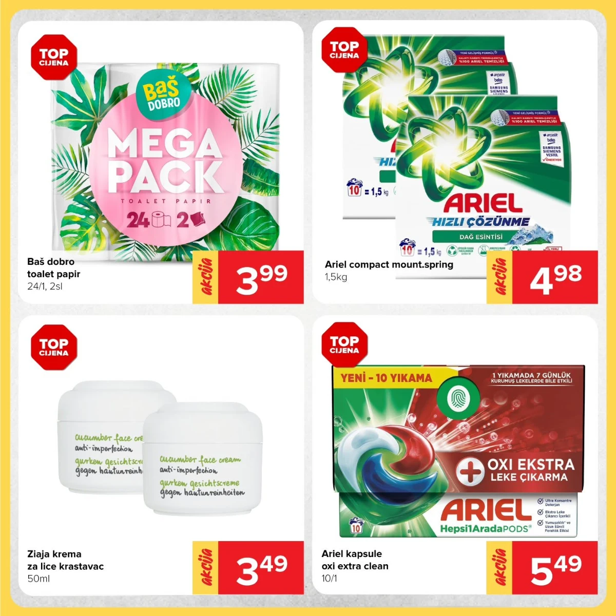 Kozmetika, sredstva za ličnu higijenu i proizvodi za domaćinstvo u Đurić Supermarket vikend akciji