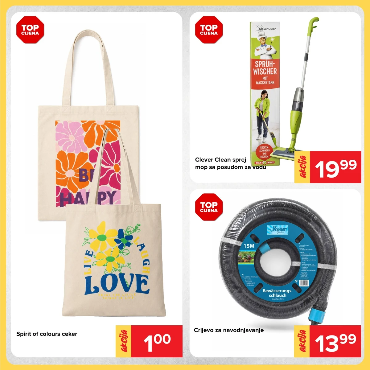 Đurić vikend akcija do 16.08.2026. – Spirit of Colours ceker, sprej mop i crijevo za navodnjavanje