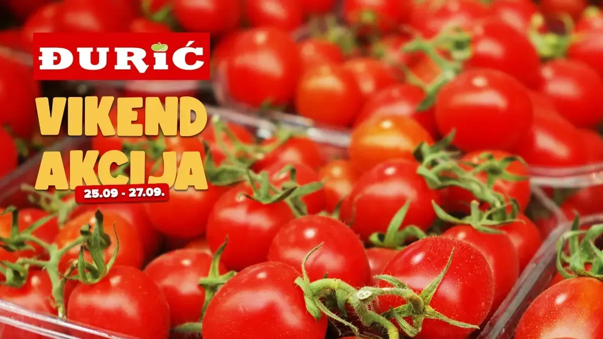 Đurić vikend akcija od 25. do 27.09.2026: pogledajte novu ponudu i vikend sniženja