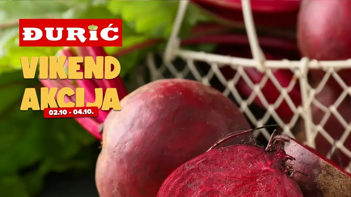Đurić vikend akcija 02–04.10.2026. – odlične cijene i nova vikend ponuda