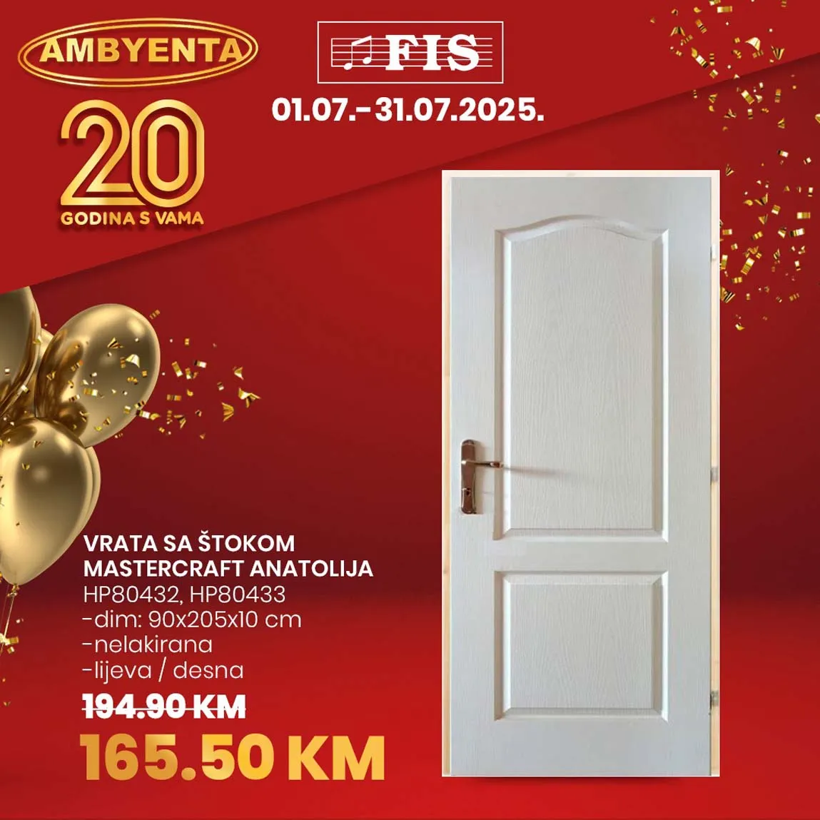 FIS - AMBYENTA  Akcija sniženja do 31.07.2025