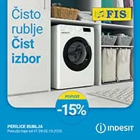 FiS akcija Whirlpool i Indesit – Čisto rublje čist izbor – katalog sniženja do 05.10.2025.