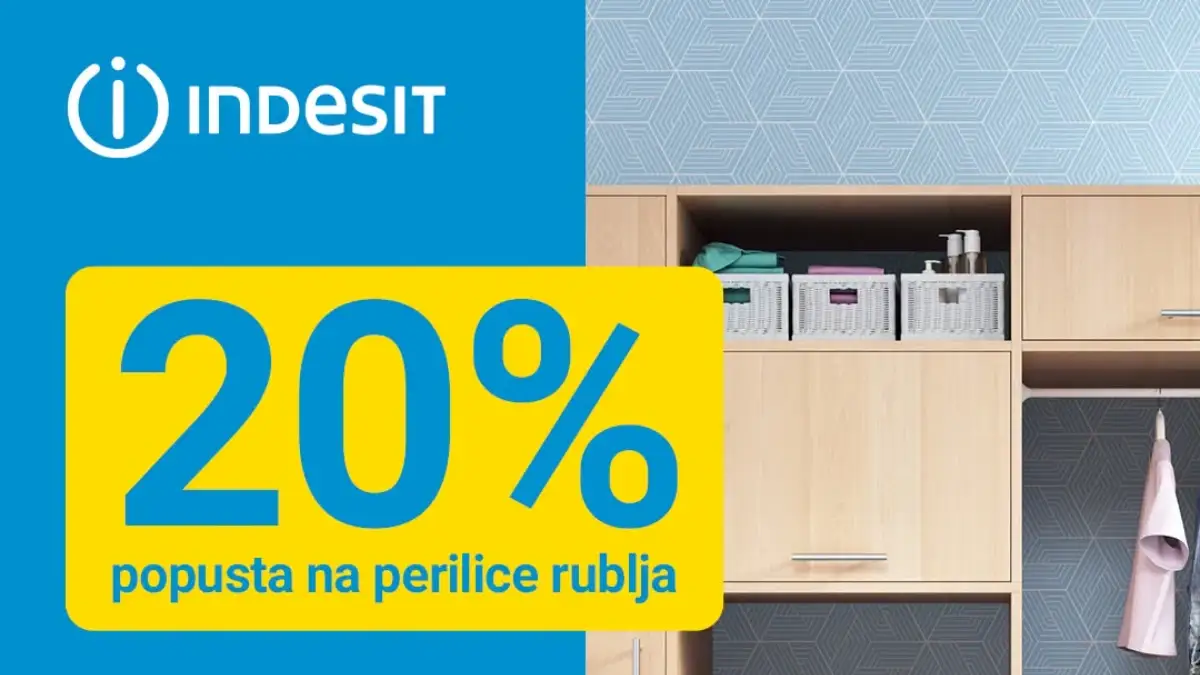 FIS Indesit i Whirlpool akcija do 18.06.2026 – perilice rublja i hladnjaci na sniženju do 20%