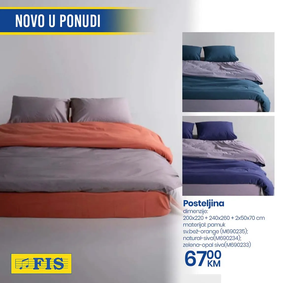 FIS Akcija posteljine