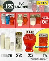 FIS Akcija PVC LAMPIONI sniženja do 03.11.2025 | Snizenja.ba