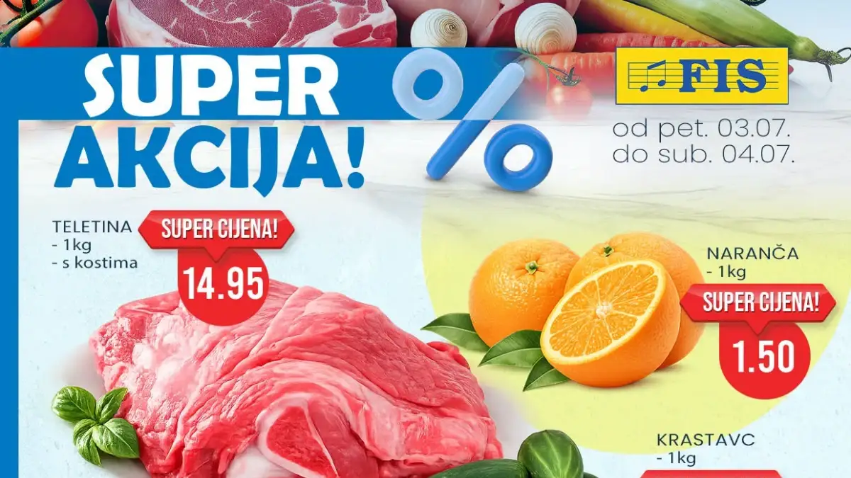 FIS Super akcija donosi vikend uštede i odlične cijene od 03. do 04.07.2026.
