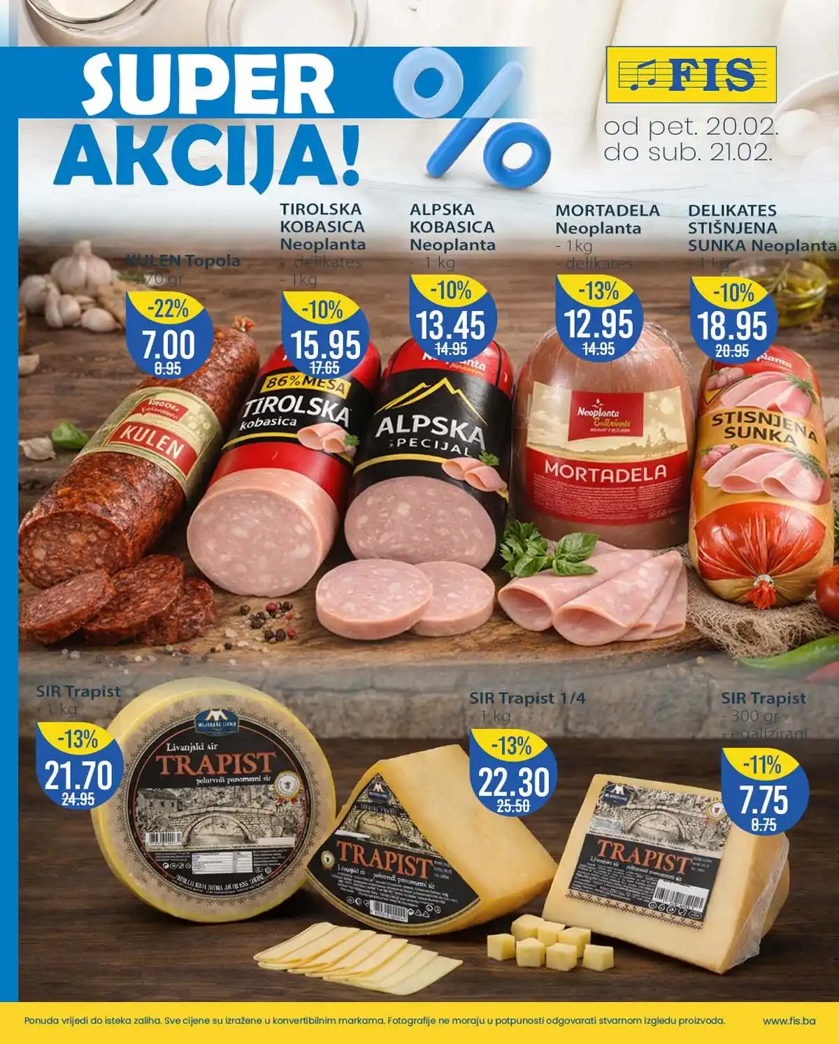 FIS katalog – prehrambeni proizvodi na akciji