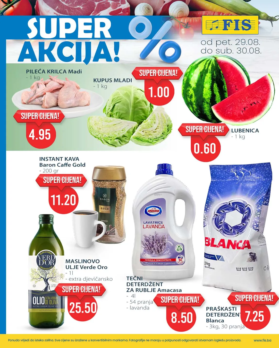 FIS Super vikend akcija sniženja do 30.08.2025