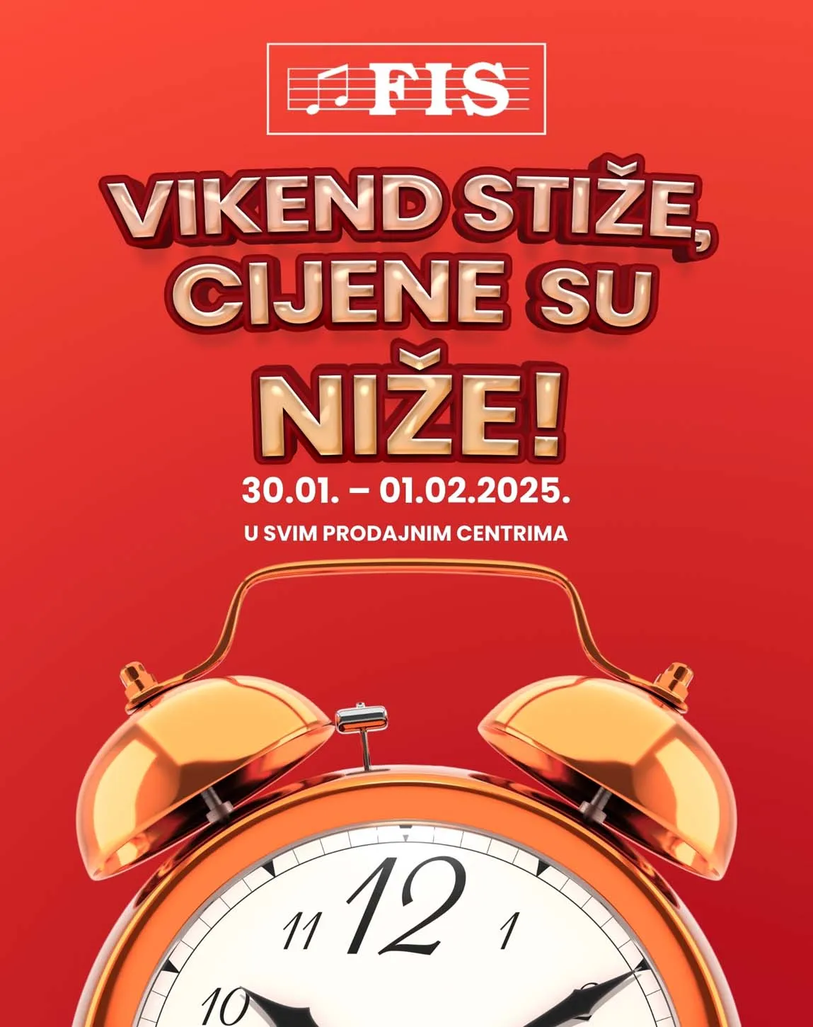 FIS Akcija Vikend stiže cijene su niže sniženja do 01.02.2025