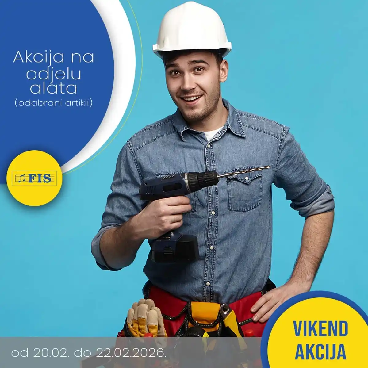 FIS akcija na odabrane artikle – kataloška strana 1 sa sniženjima do 22. februara 2026.