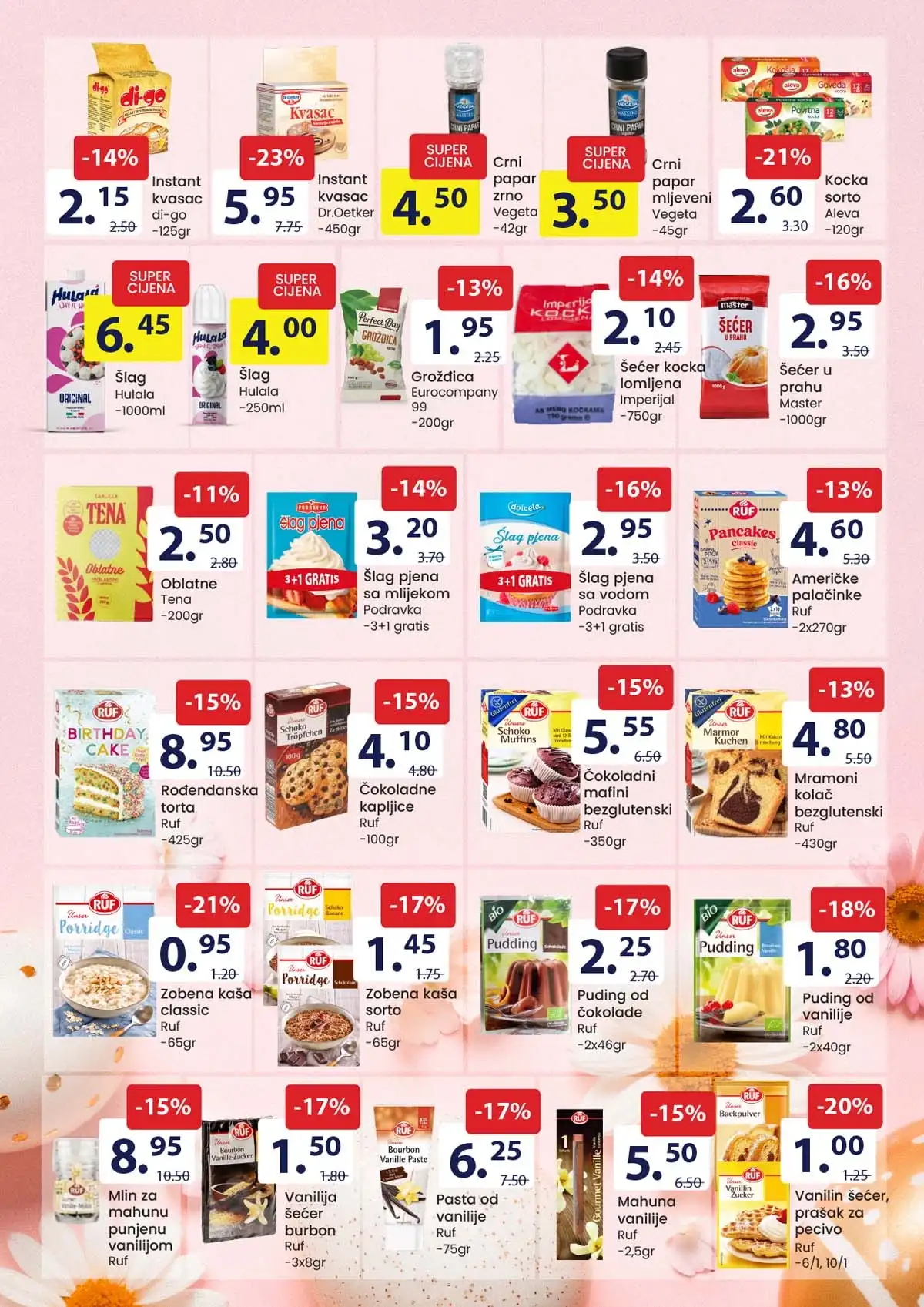 FIS katalog akcija – prehrambeni proizvodi i hemija na sniženju