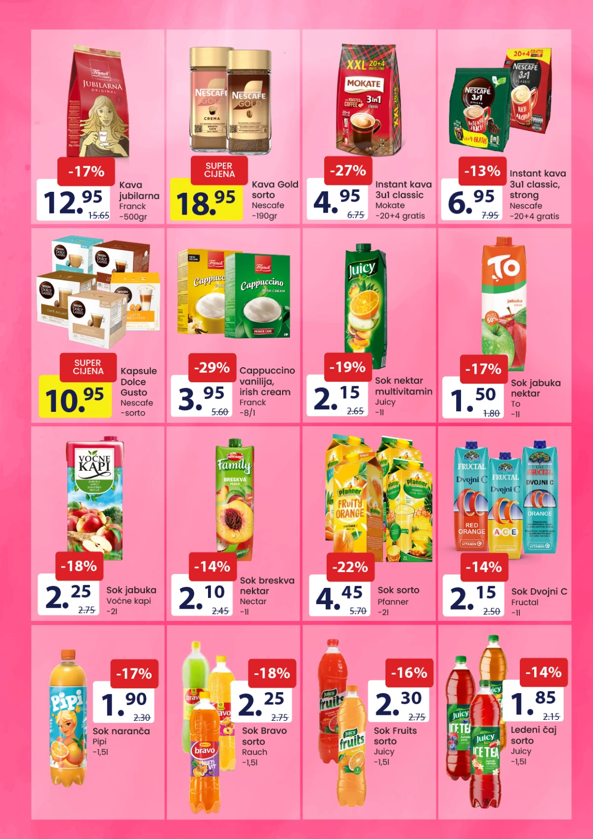 FIS akcija maj 2026 – sokovi, pivo, vodka i alkoholna pića na akciji