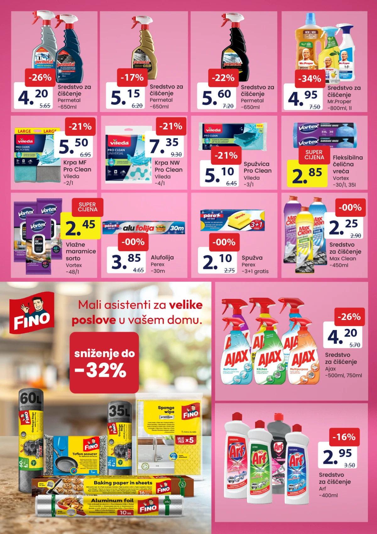 FIS akcija maj 2026 – Persil, Lenor, Ajax i sredstva za čišćenje doma na sniženju do 29.05.2026